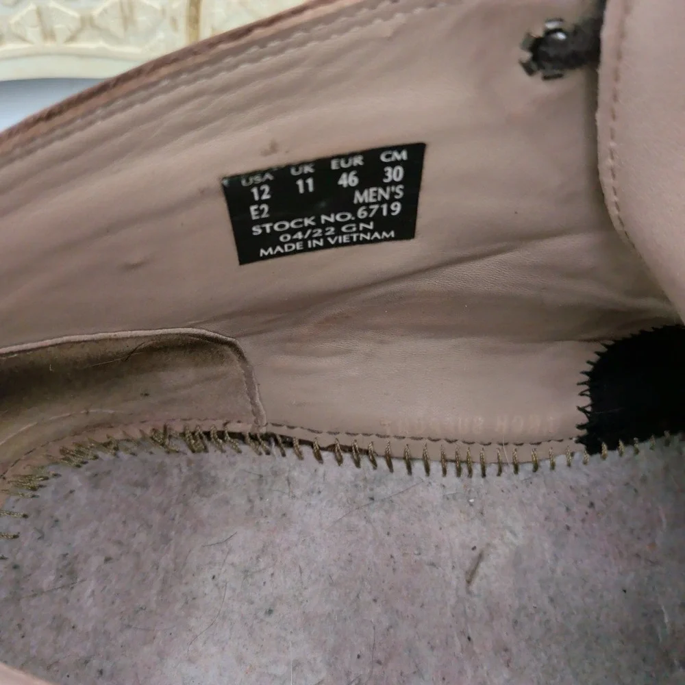 Red Wing 6719 Mens Brown Leather Safety Toe Chukka Work Boots Size 12 E2 Wide